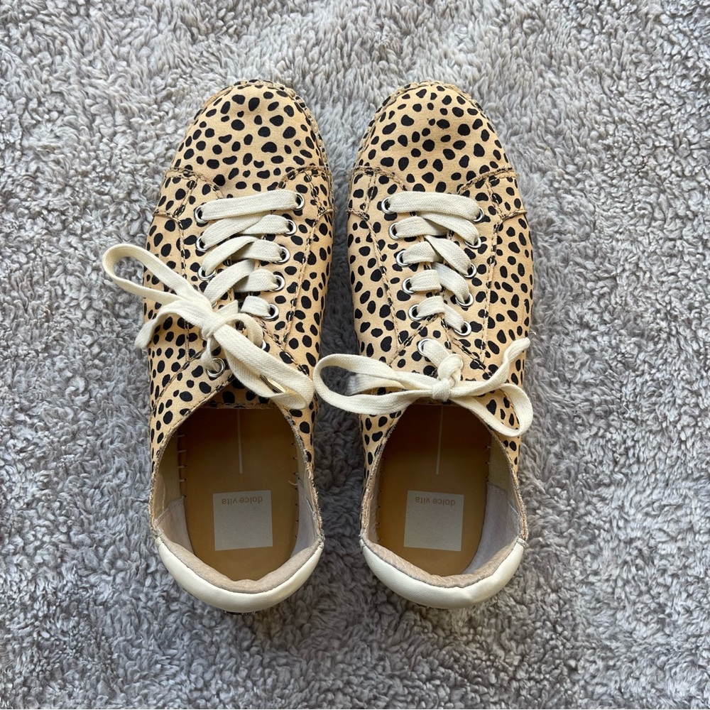 Dolce Vita Morris Leopard Print Tennis Shoes